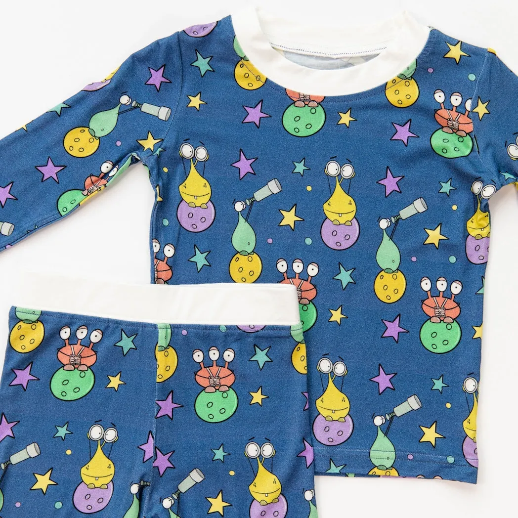 • Intergalactic Alien • 'Sleep Tight' Two-Piece Bamboo Pajama and Playtime Set