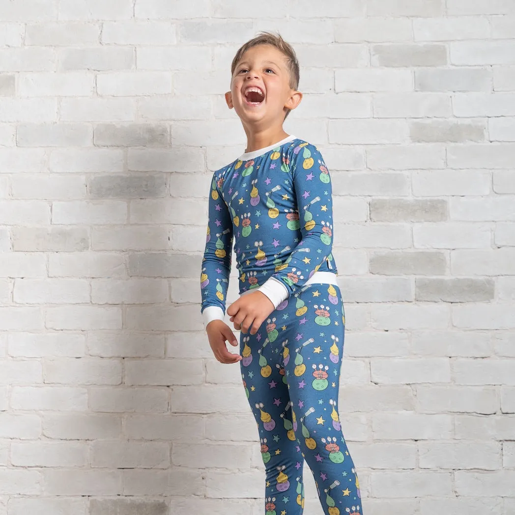 • Intergalactic Alien • 'Sleep Tight' Two-Piece Bamboo Pajama and Playtime Set