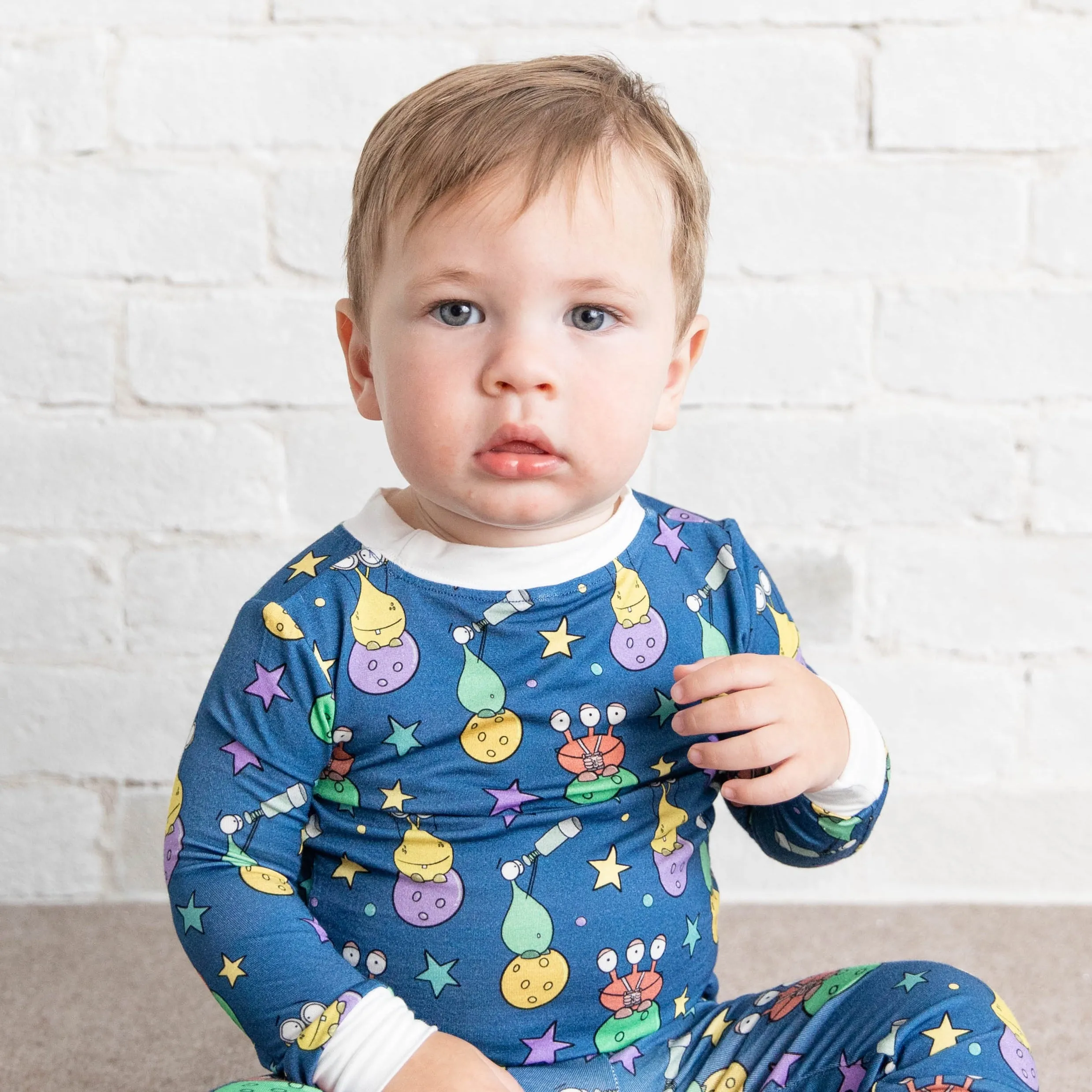 • Intergalactic Alien • 'Sleep Tight' Two-Piece Bamboo Pajama and Playtime Set