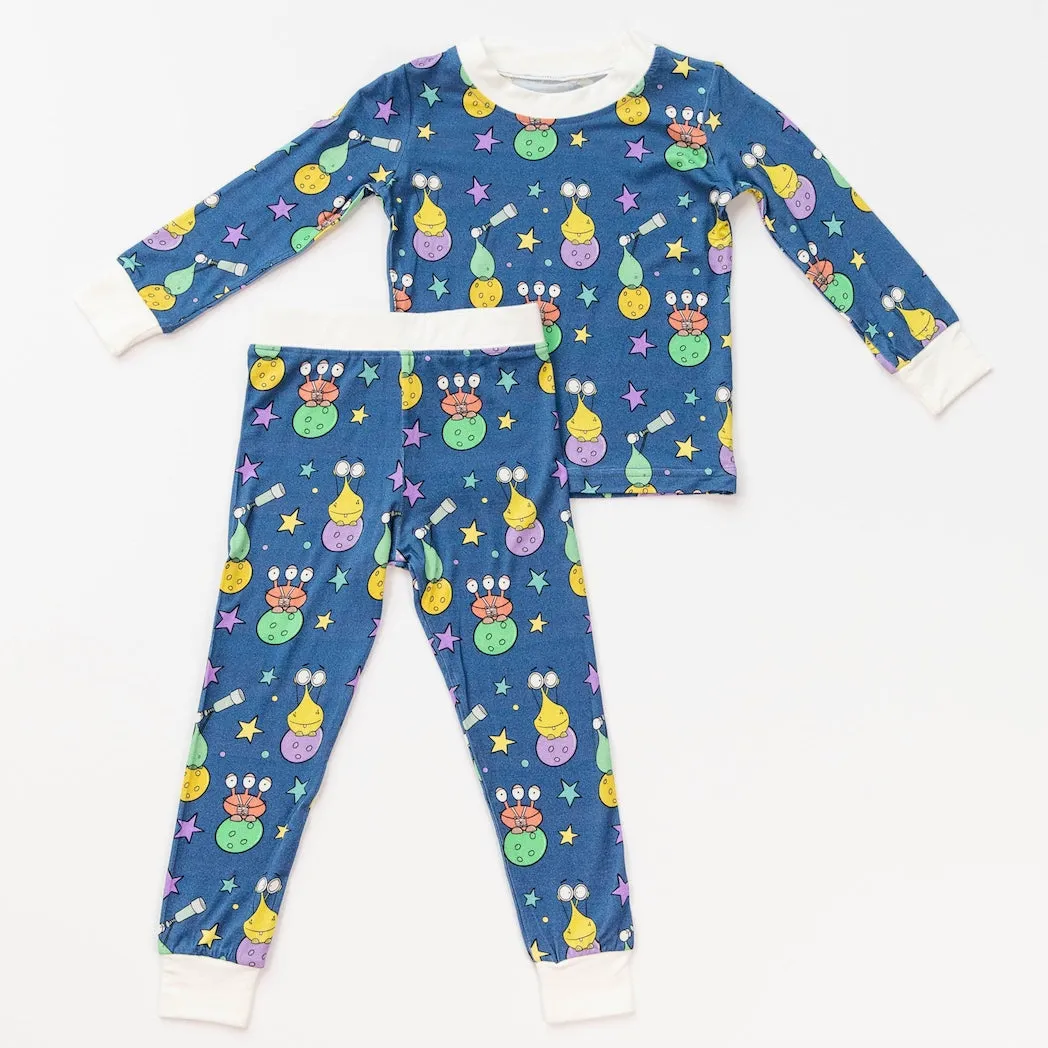 • Intergalactic Alien • 'Sleep Tight' Two-Piece Bamboo Pajama and Playtime Set