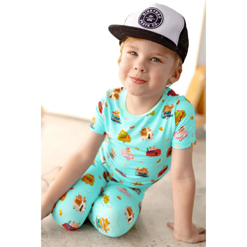 Airstream Food Trucks Short Sleeve Pajama Set (2T-12Y)