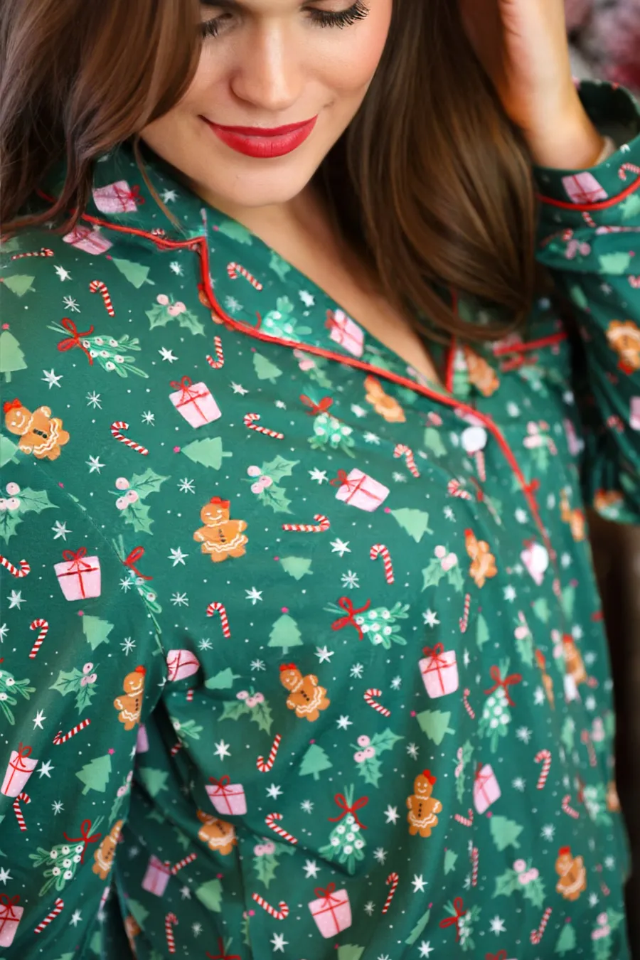 All I Want For Christmas Ruffle Pajama Set by Jess Lea (Ships Early November)