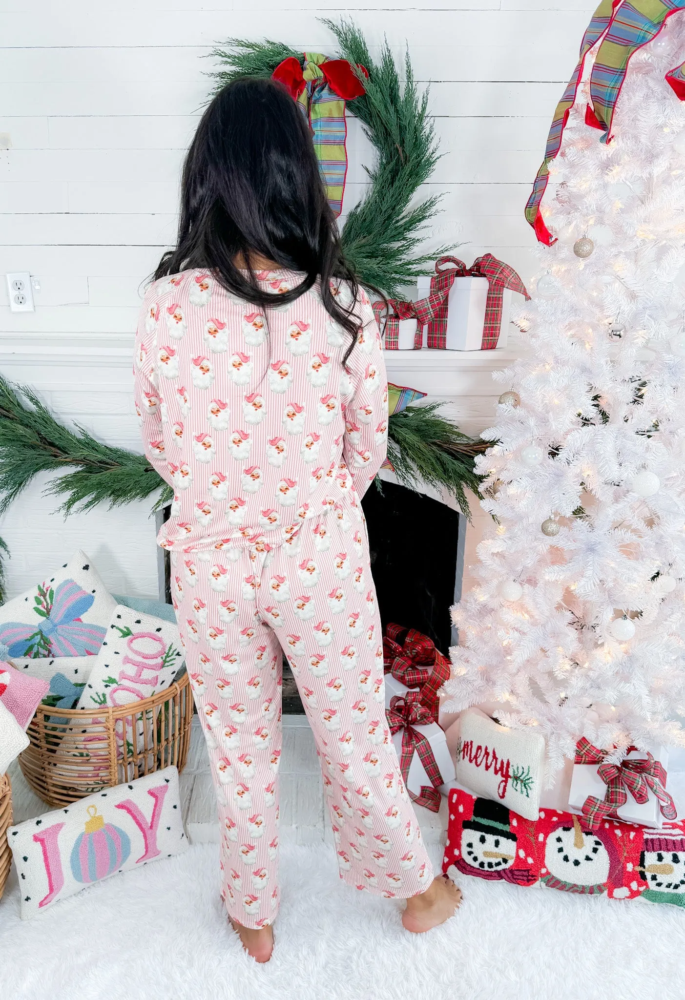 Annie Santa Baby Pink Pajama Set