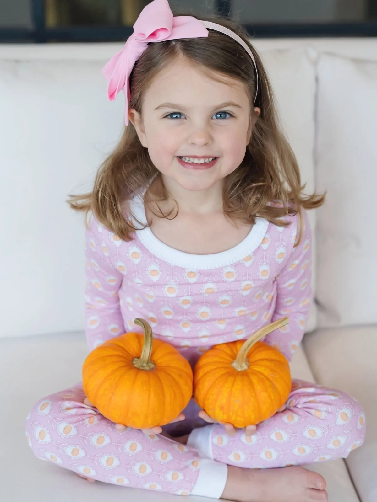 Ava Pumpkin Pajama Set