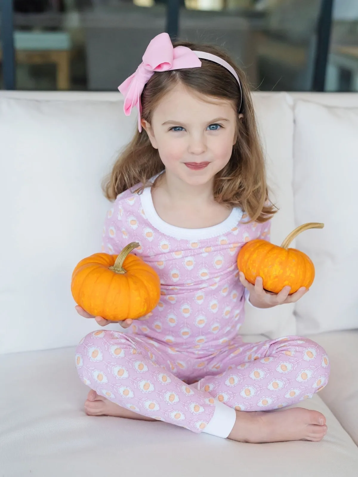 Ava Pumpkin Pajama Set