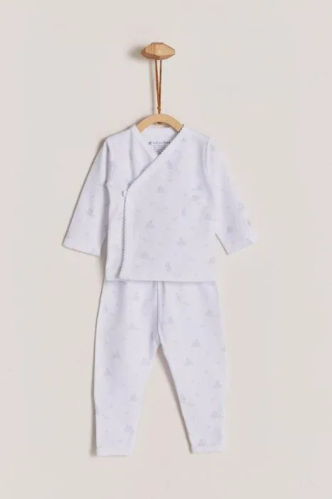 Babycottons Little Bunny Kimono & Pants Set