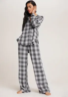 Bella Dahl - Sleep Shirt   Wide Leg Pant Set in White