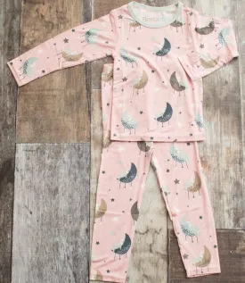 Bestaroo Pink Napping Cats 2pc Pajama Set