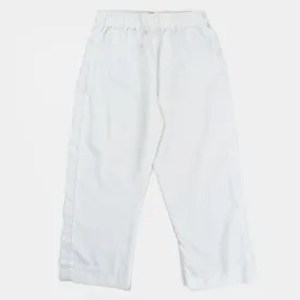 Boys Poly Viscose Pajama Plain -Off White