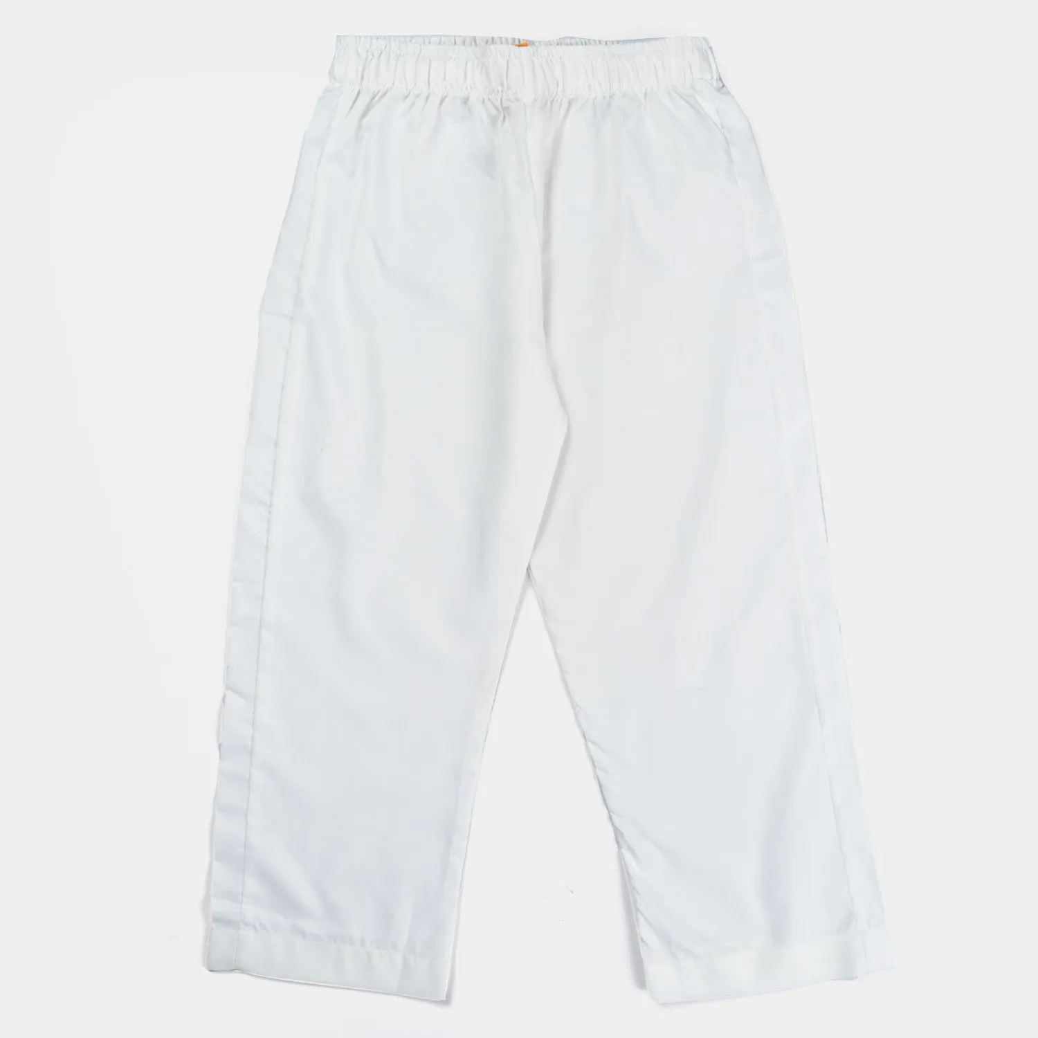 Boys Poly Viscose Pajama Plain -Off White