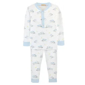 Boys Printed Pajama Set - Little Train