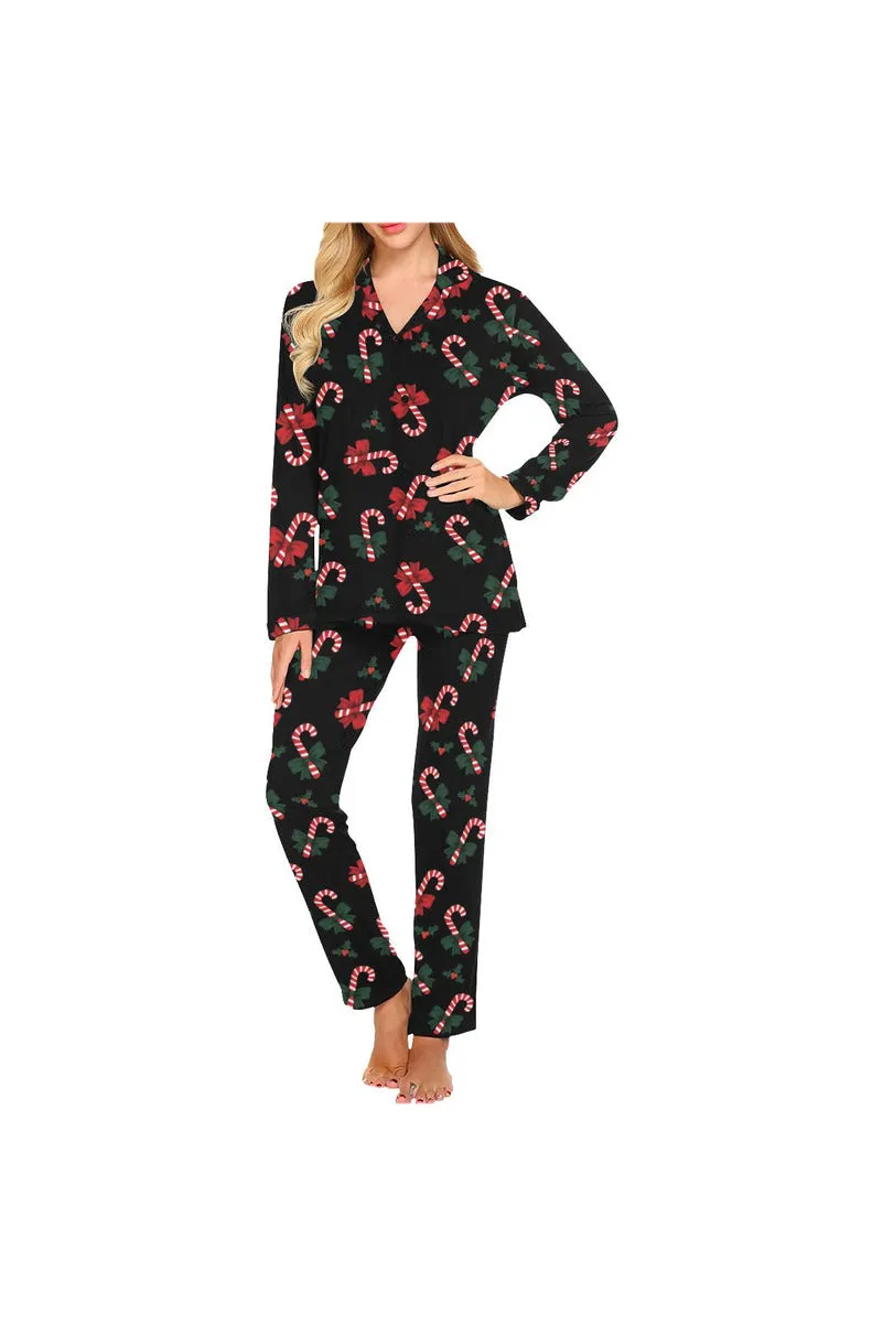 Candy Cane Cozy Women's Long Pajama Set