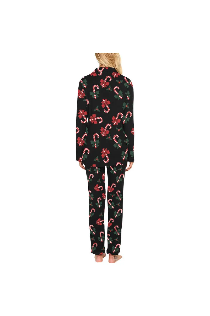 Candy Cane Cozy Women's Long Pajama Set