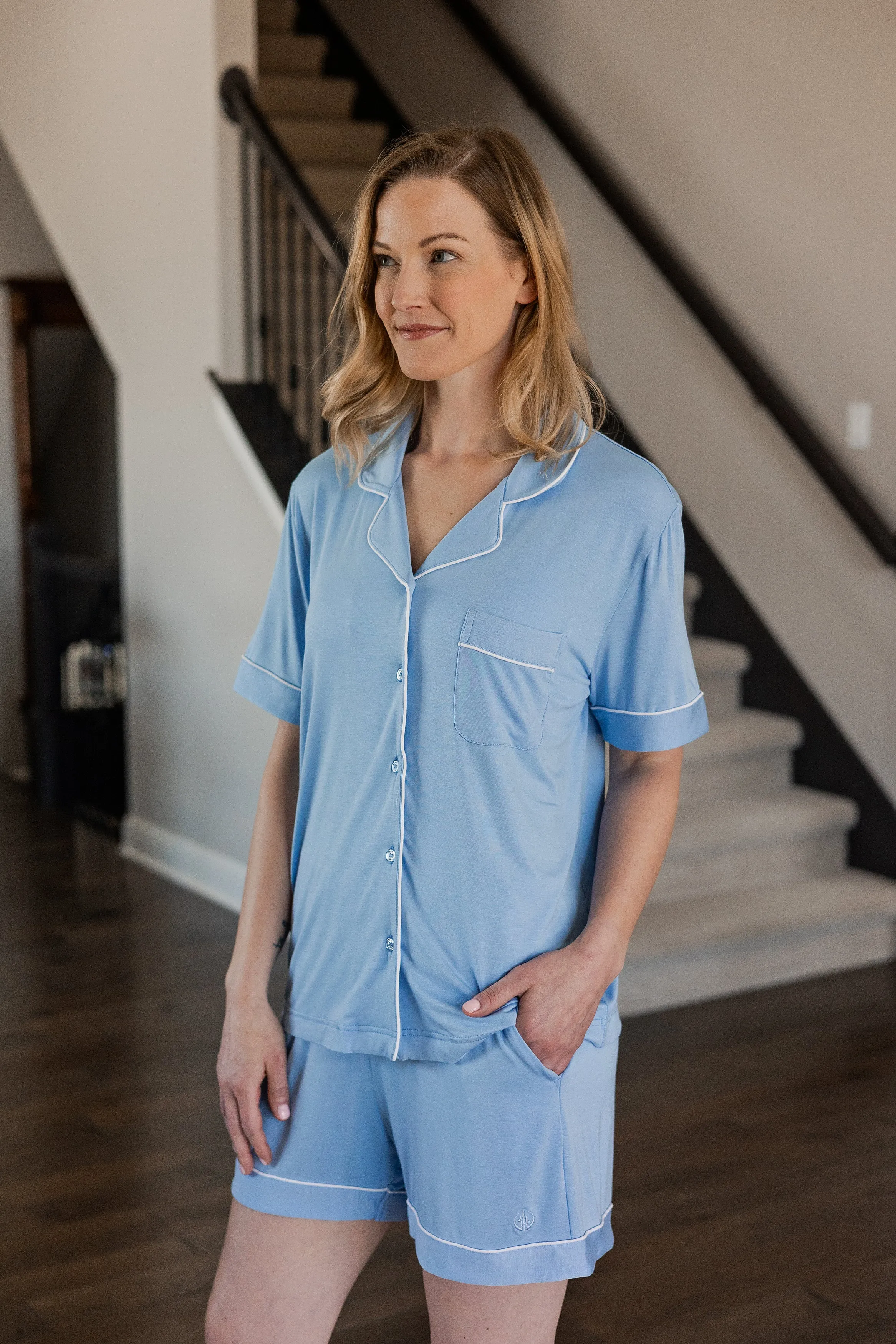 Carefree Bamboo Short Sleeve & Short Pajama Set