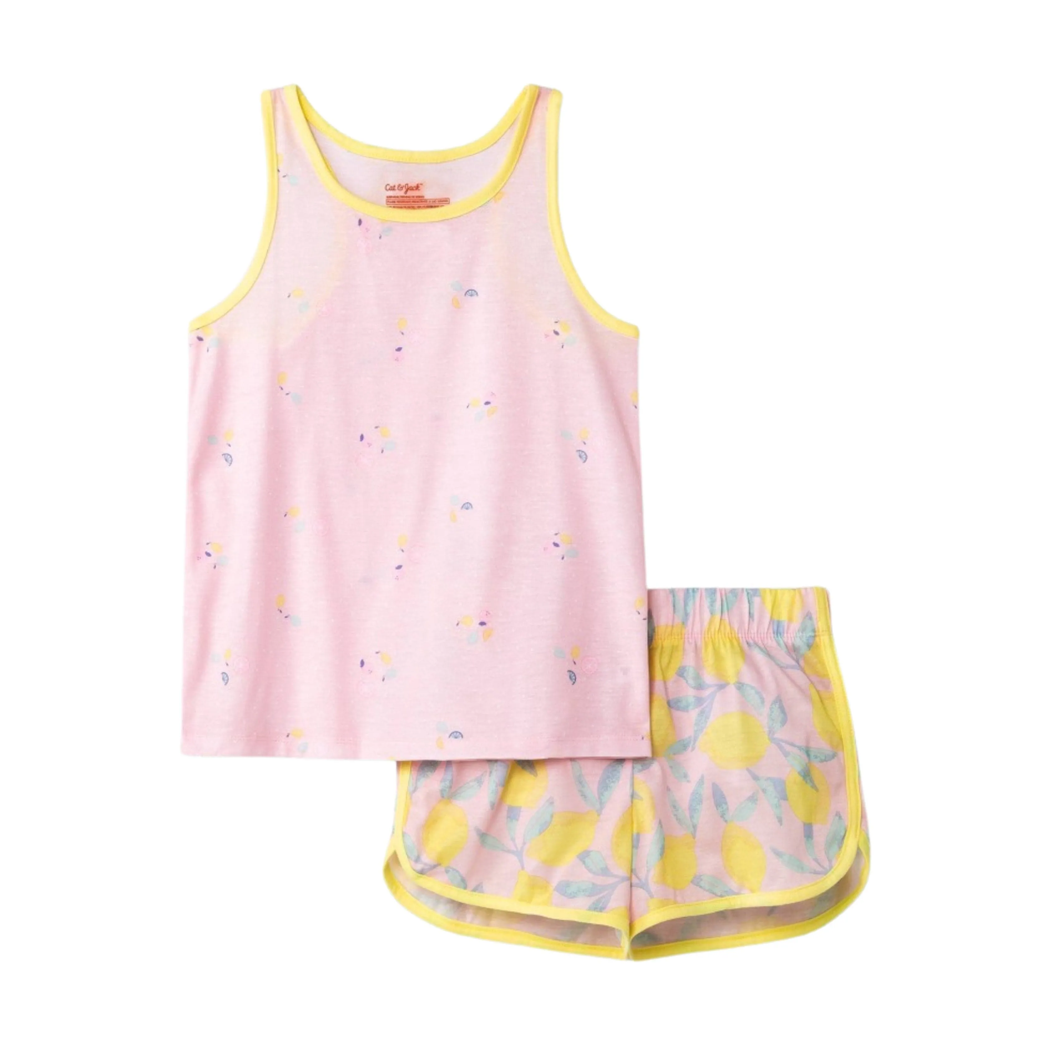 CAT & JACK - Kids - Floral/Lemon Short Sleeve Pajama Set