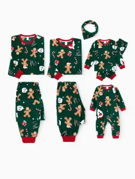 Christmas Gingerbread Printed Family Outfit Set