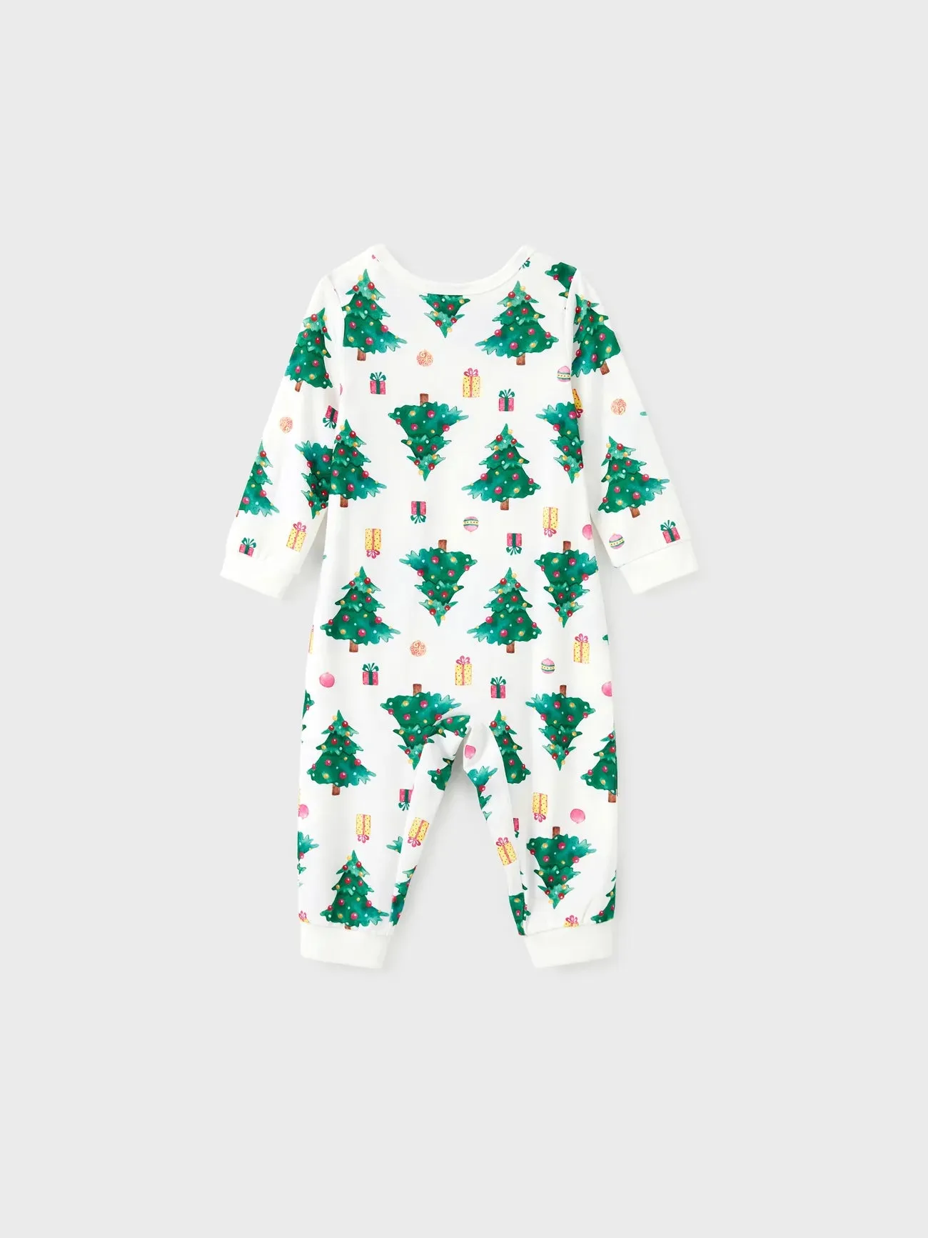 Christmas Tree Print Family Pajamas Set