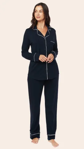 Classic Pima Knit Pajama - Midnight