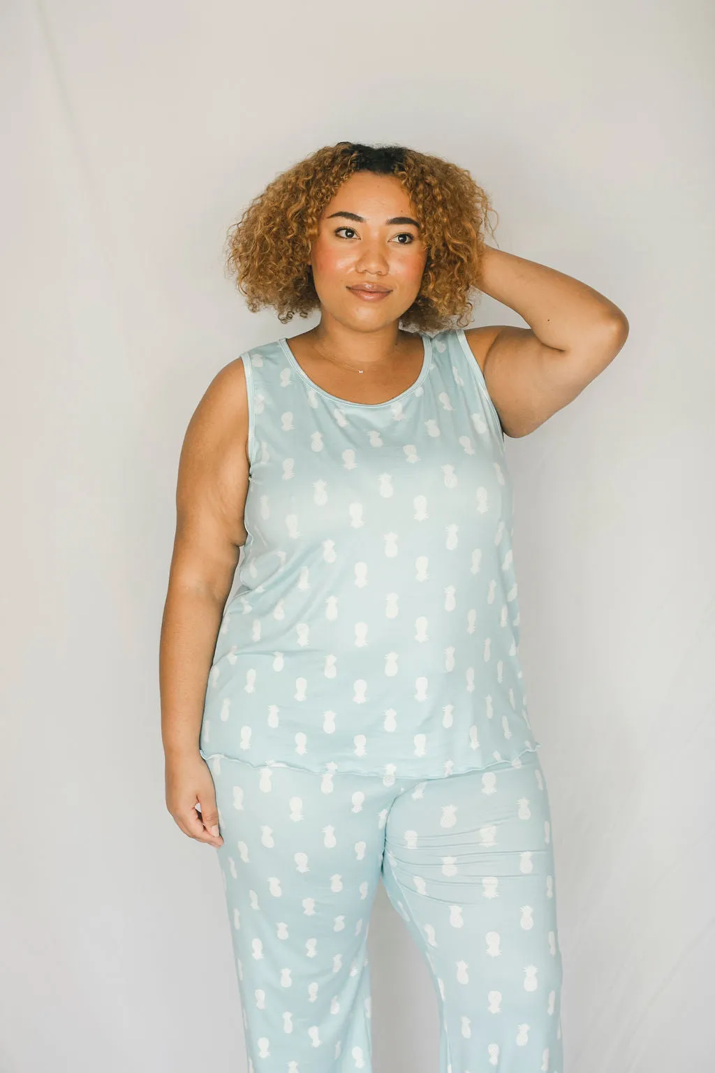 Cozy Pineapple Pajama Pants Set