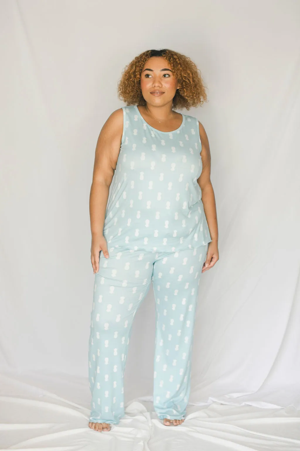 Cozy Pineapple Pajama Pants Set