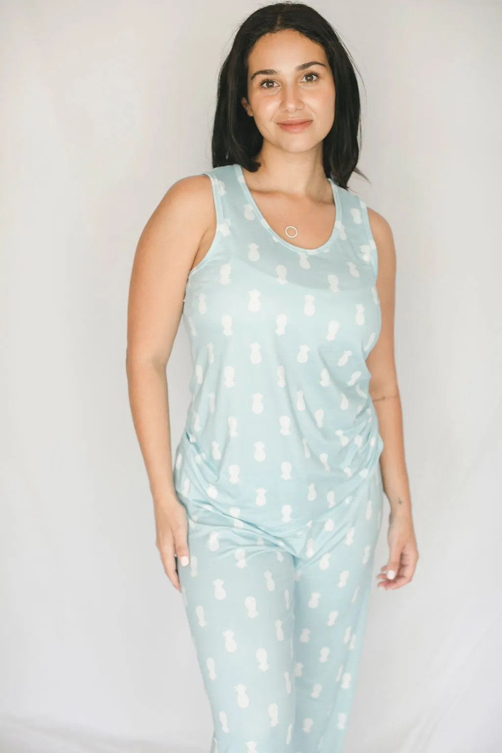 Cozy Pineapple Pajama Pants Set