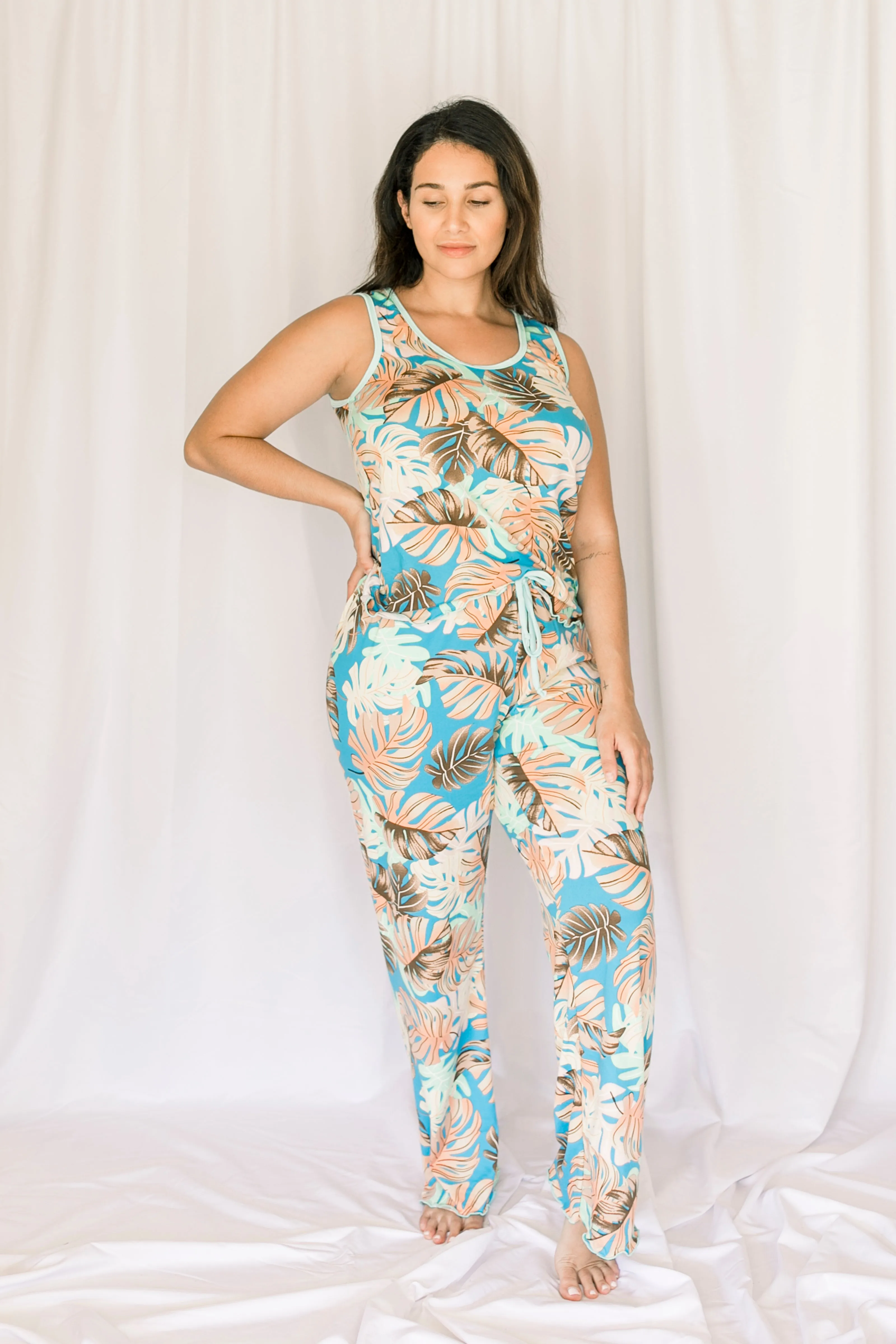 Cozy Tropics Pajama Pants Set