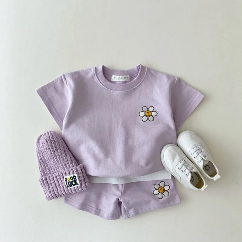 Cute Flower Baby Two-Piece Set