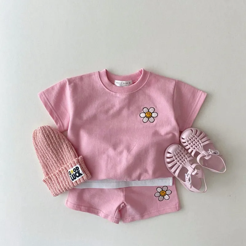 Cute Flower Baby Two-Piece Set