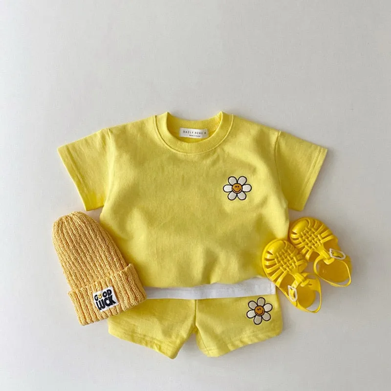 Cute Flower Baby Two-Piece Set