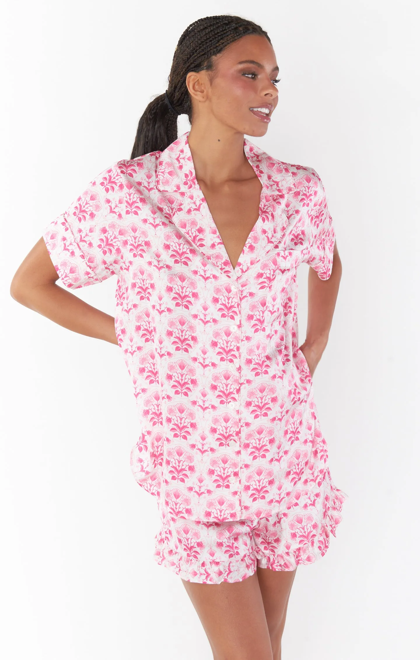 Daydreaming PJ Set ~ Pinck Teagan Floral