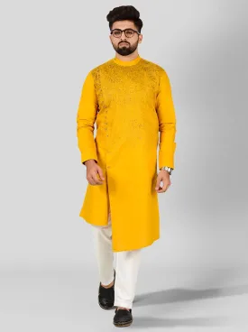 Deep Yellow Kurta Set | Azania