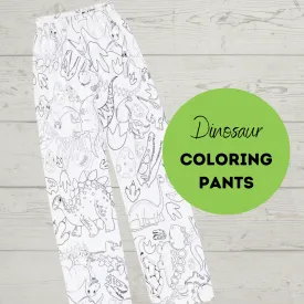 Dinosaur Coloring Pajama Pants for Kids