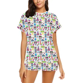 Disney 2024 Women's Short Pajama Set