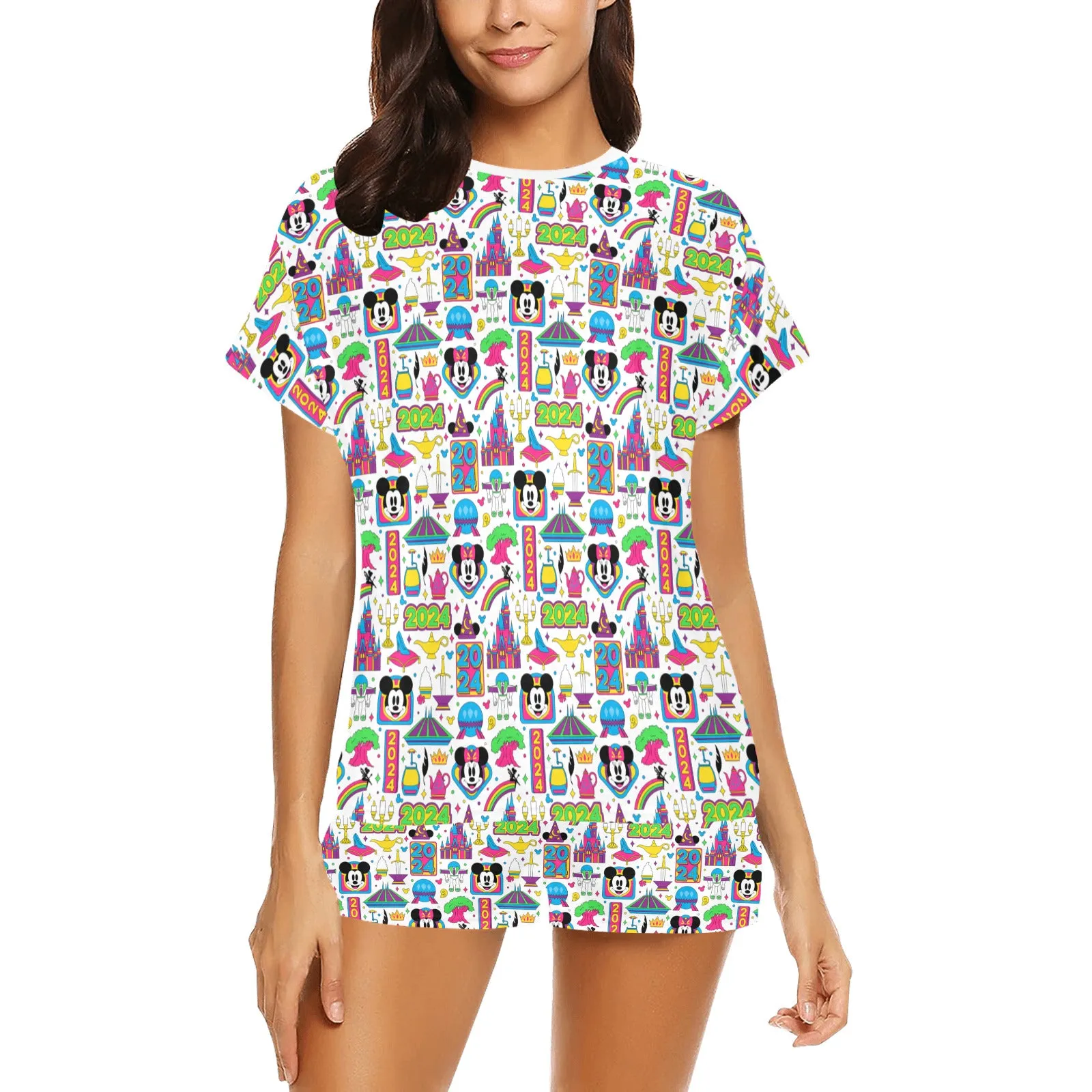 Disney 2024 Women's Short Pajama Set