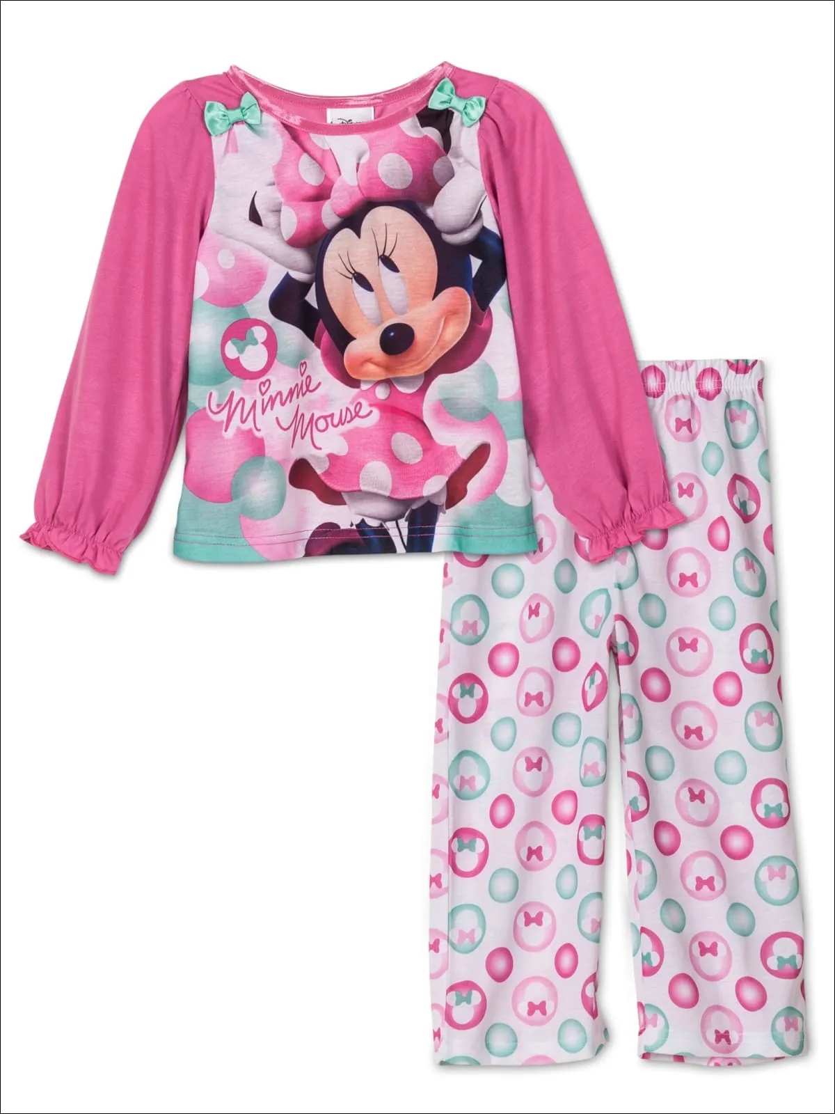 Disney Lil' Miss Mouse Toddler Girls 2 Piece Pajama Set