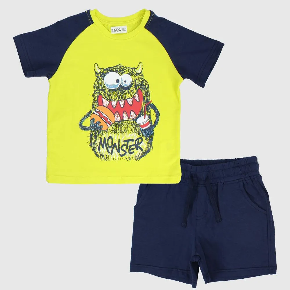 Eating Monster Short-Sleeved Pajama