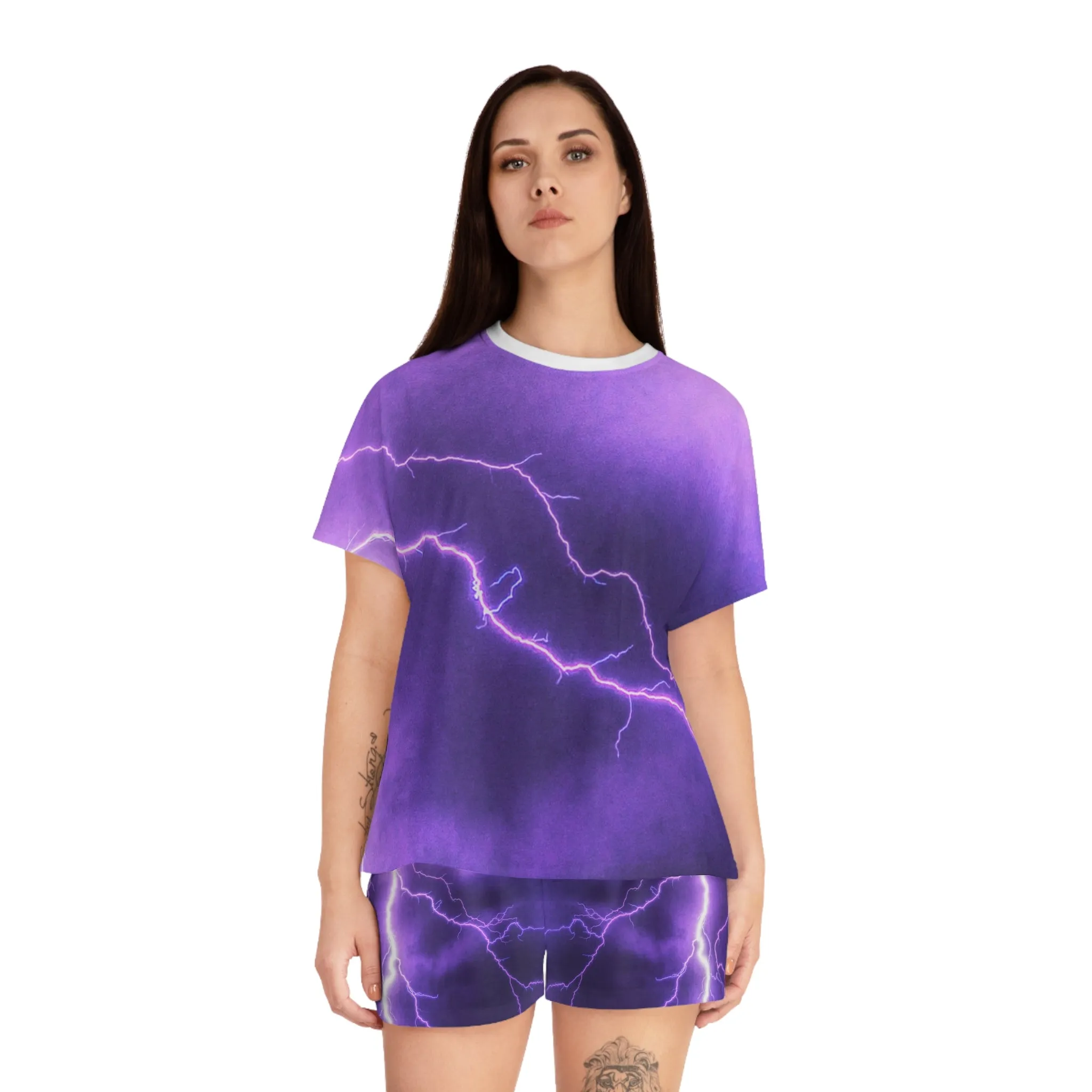 Electric Thunder - Inovax Women's Short Pajama Set 