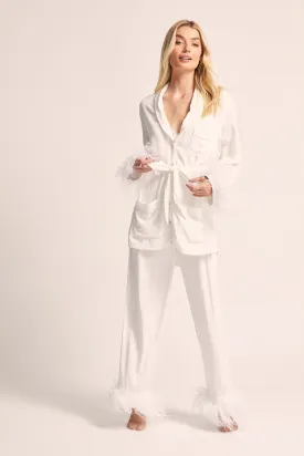 Emilie Pyjama Set - White