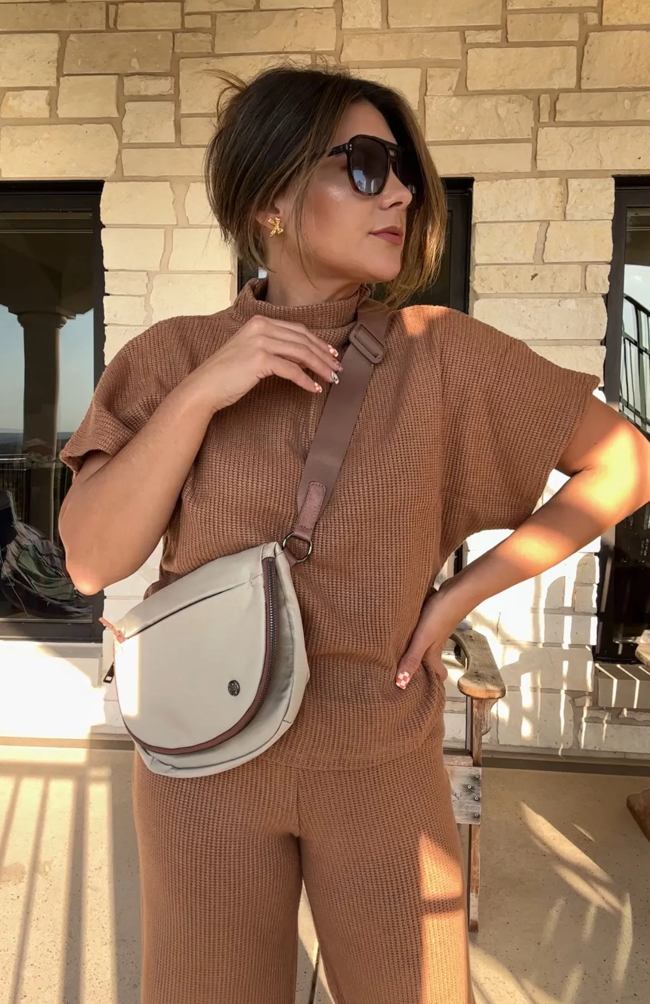 Feeling Fall Mock Neck Set