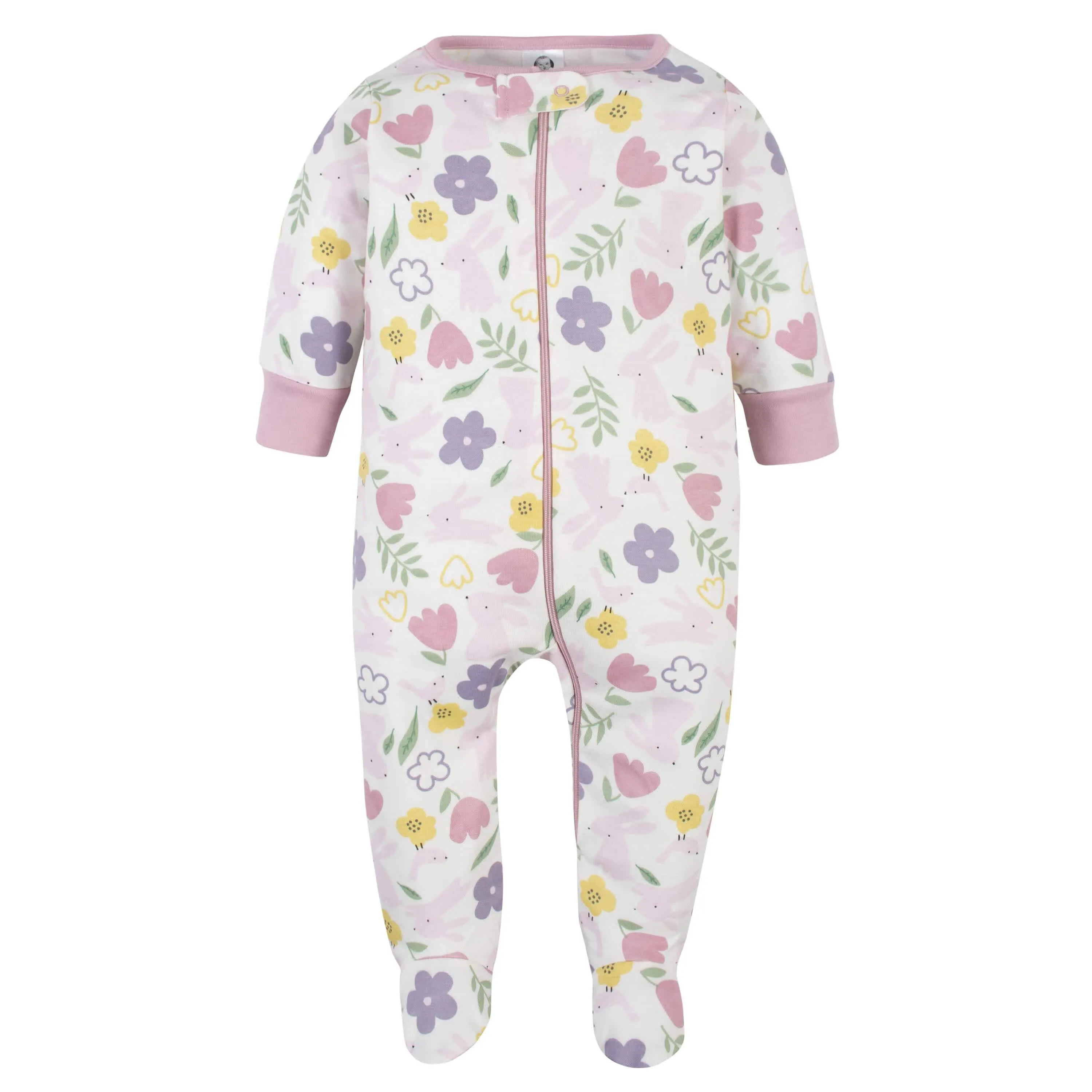 Gerber® Organic 4-Piece Baby Girls Bunny Take-Me-Home Set