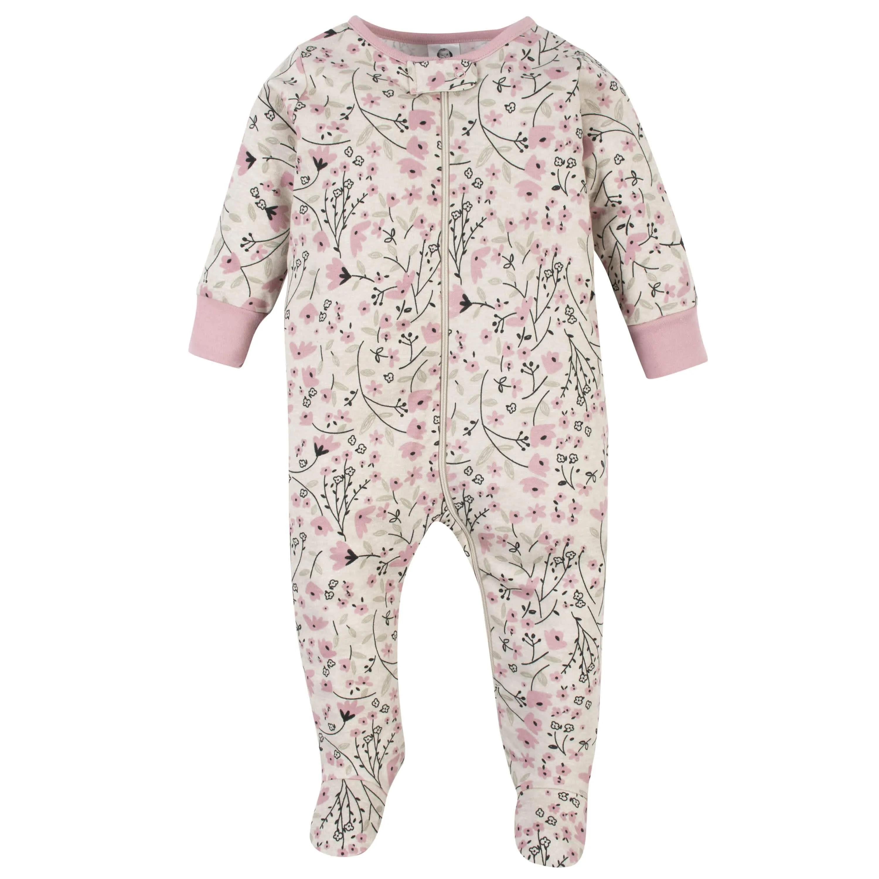 Gerber® Organic 4-Piece Baby Girls Flower Take-Me-Home Set