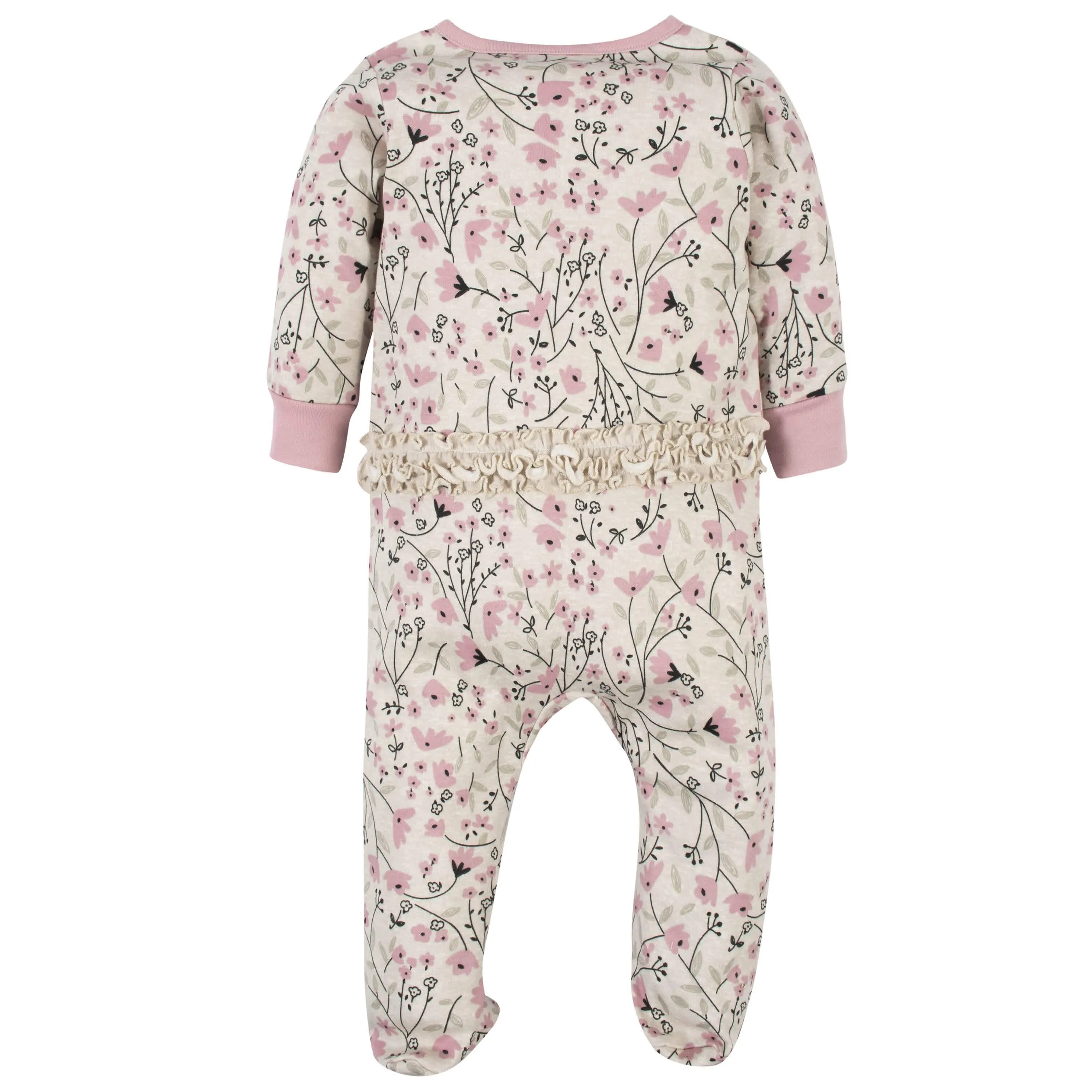 Gerber® Organic 4-Piece Baby Girls Flower Take-Me-Home Set