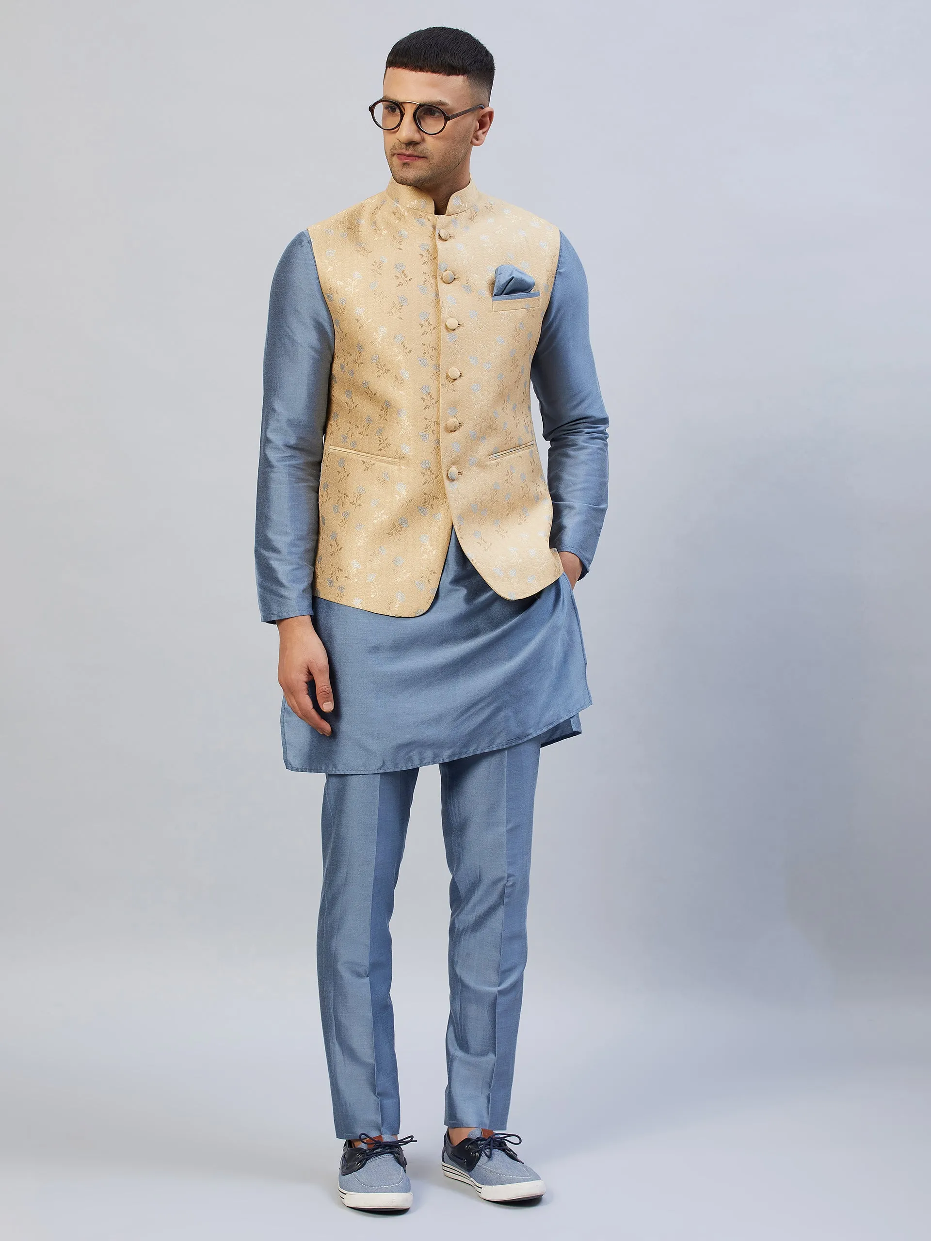 Gleaming Nehru Jacket Set