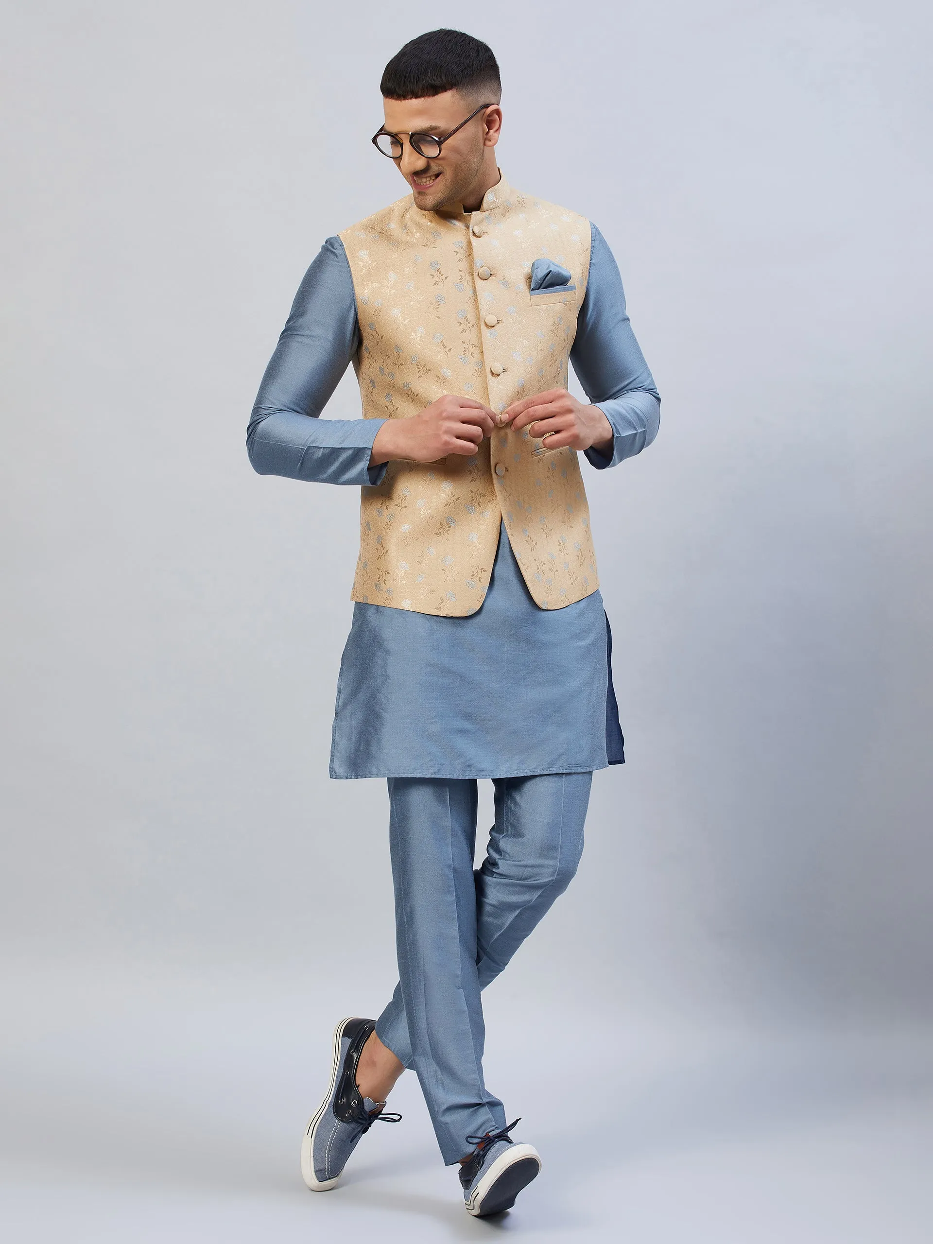 Gleaming Nehru Jacket Set