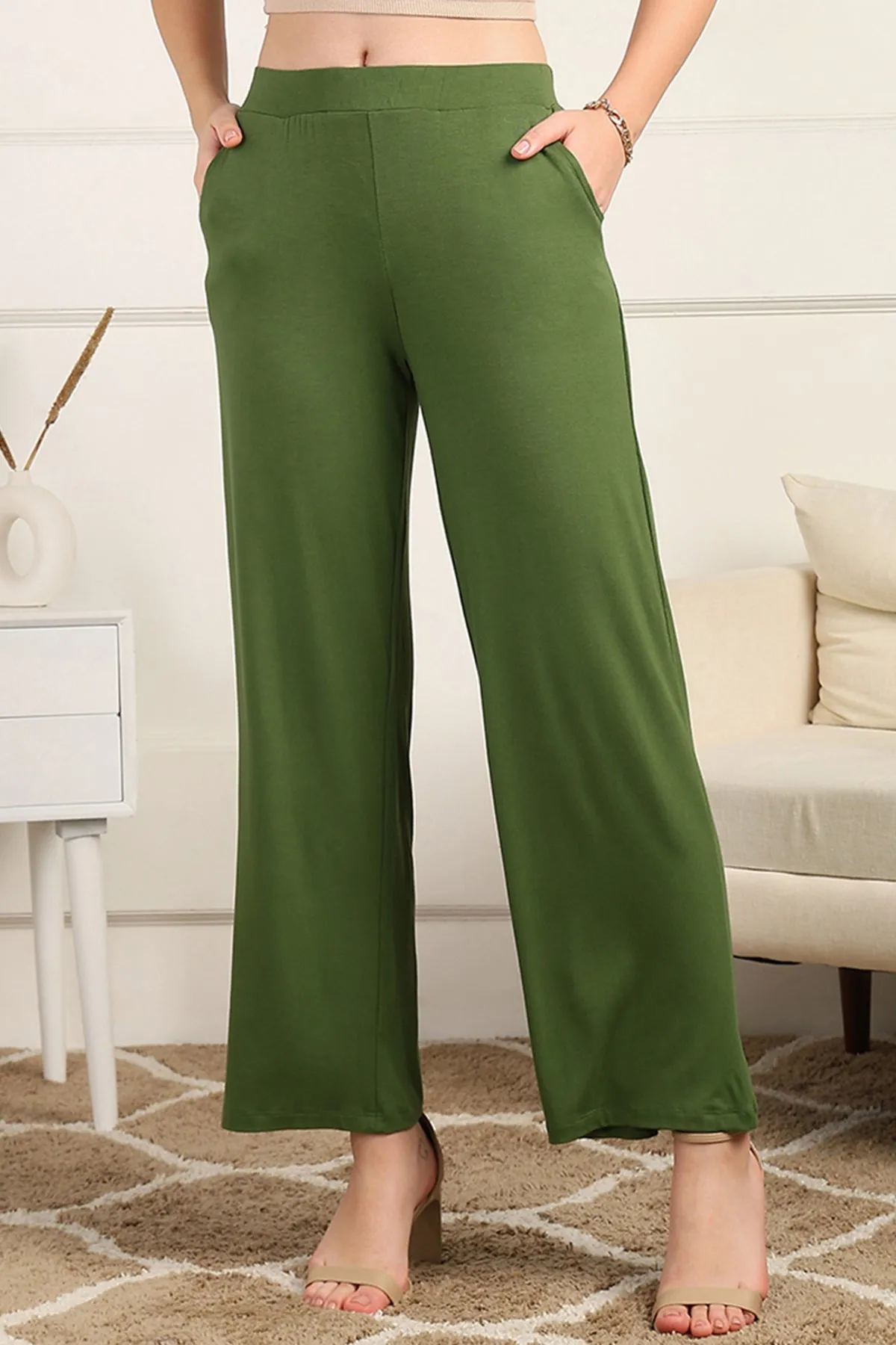 Green High Waist Maternity Pajama