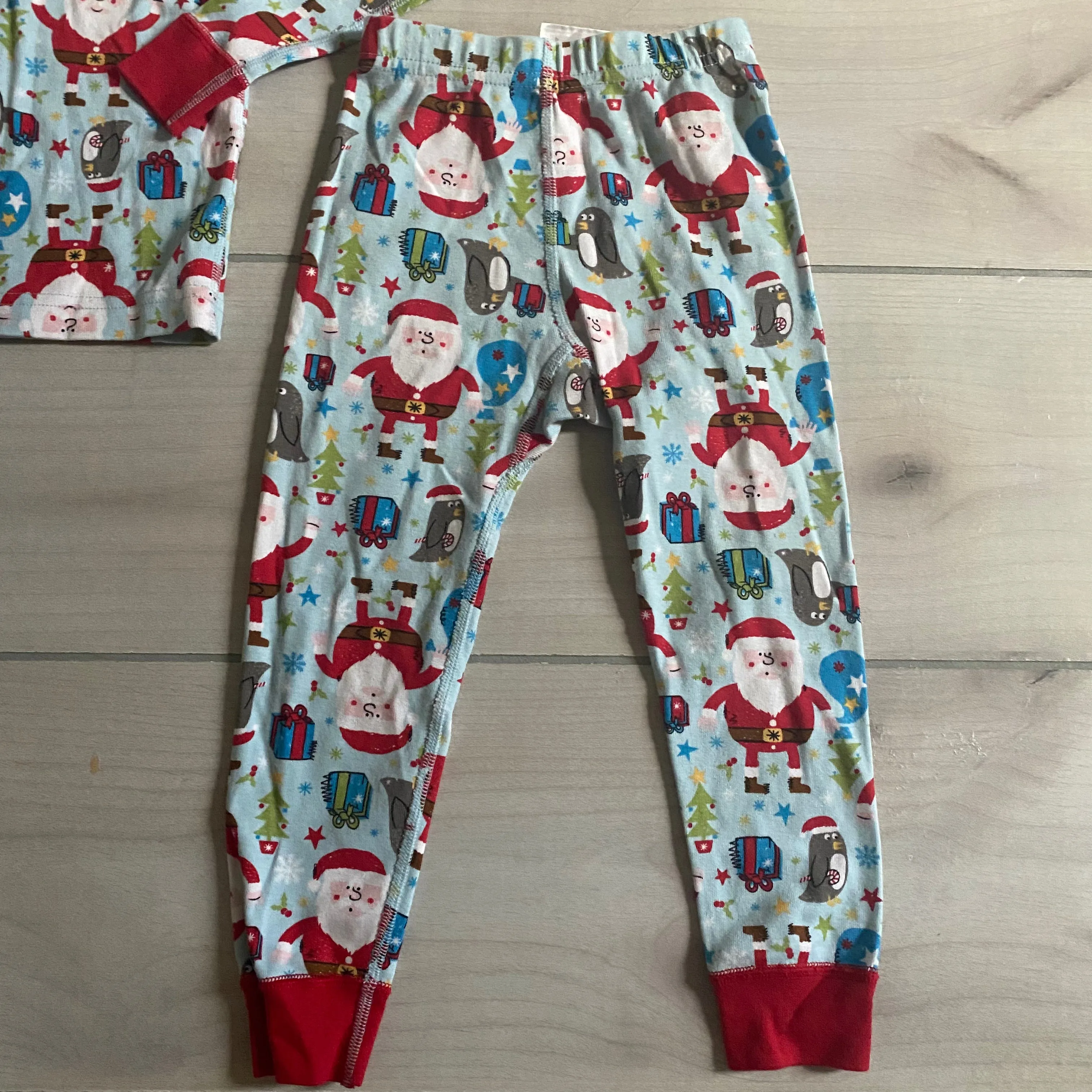 Hanna Andersson Santa Pattern Organic Cotton Pajama Set