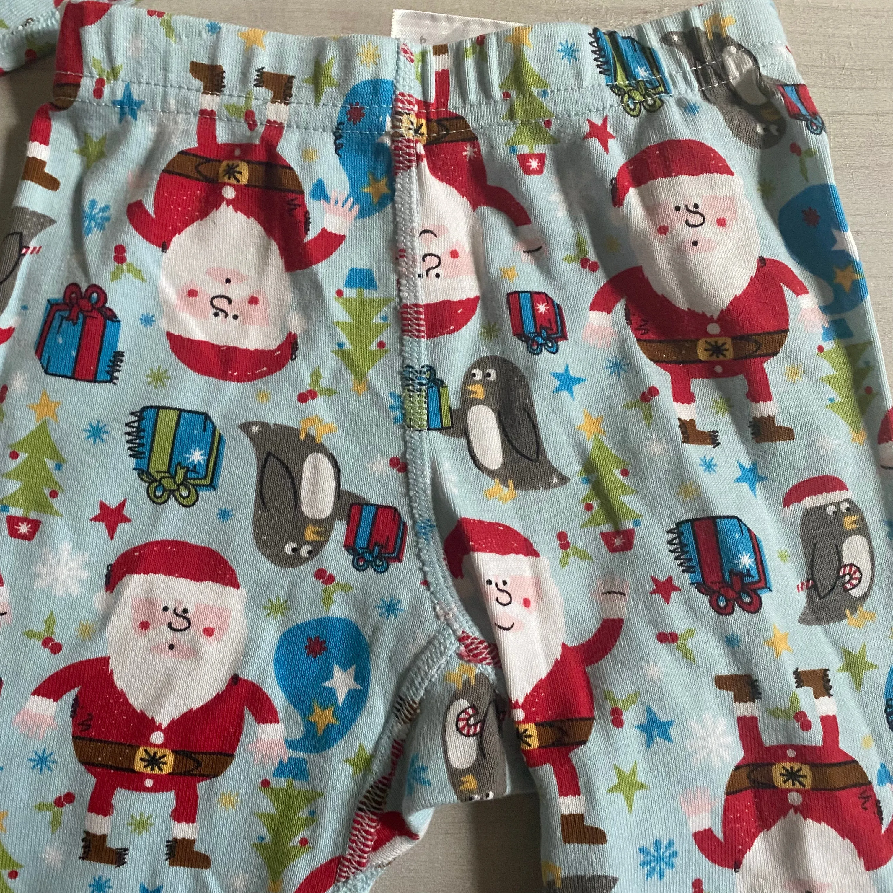 Hanna Andersson Santa Pattern Organic Cotton Pajama Set