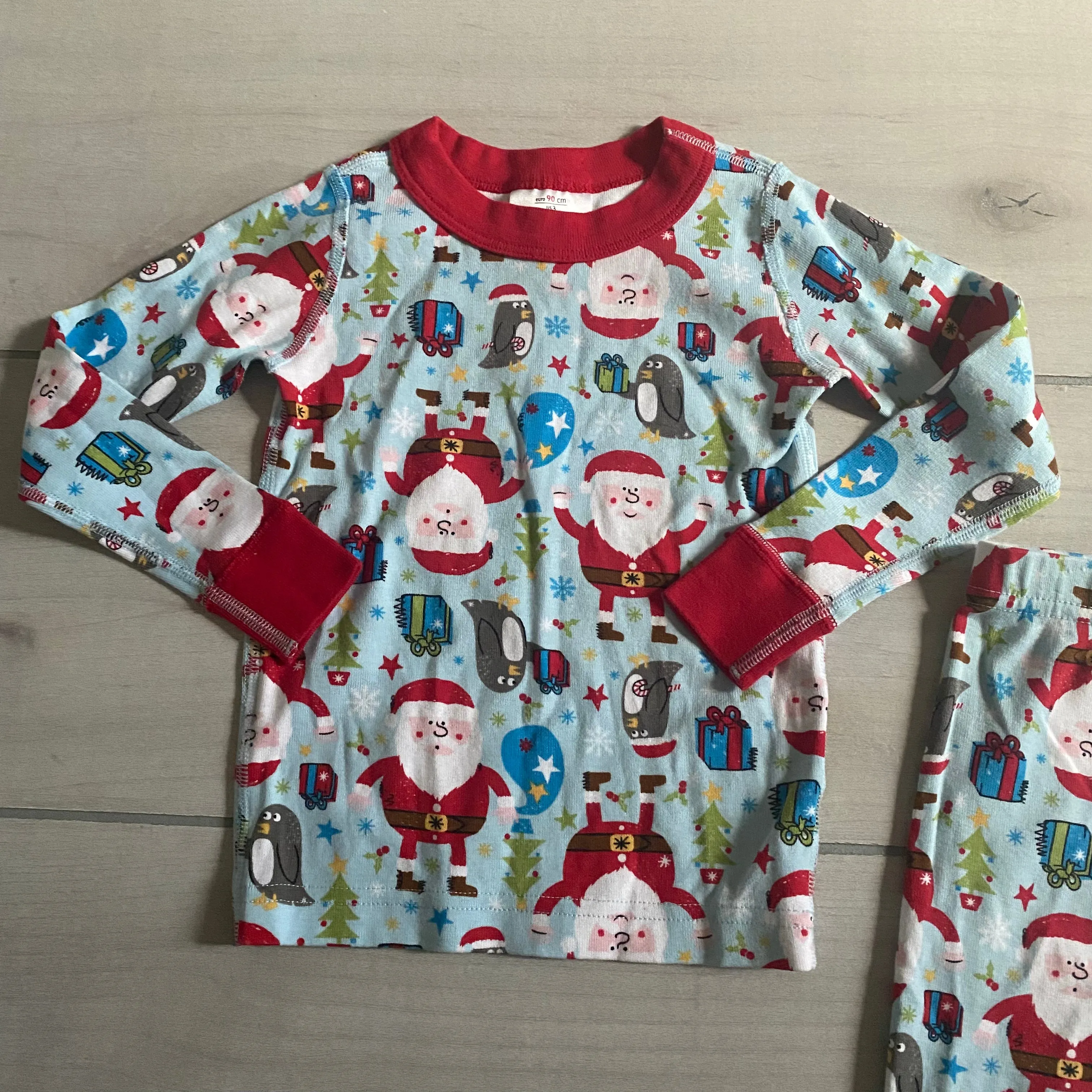 Hanna Andersson Santa Pattern Organic Cotton Pajama Set