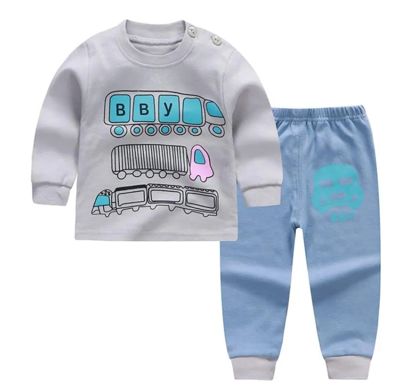 Happy Cloud and Wheels on the Bus Baby and Toddler Pyjama Set of 2