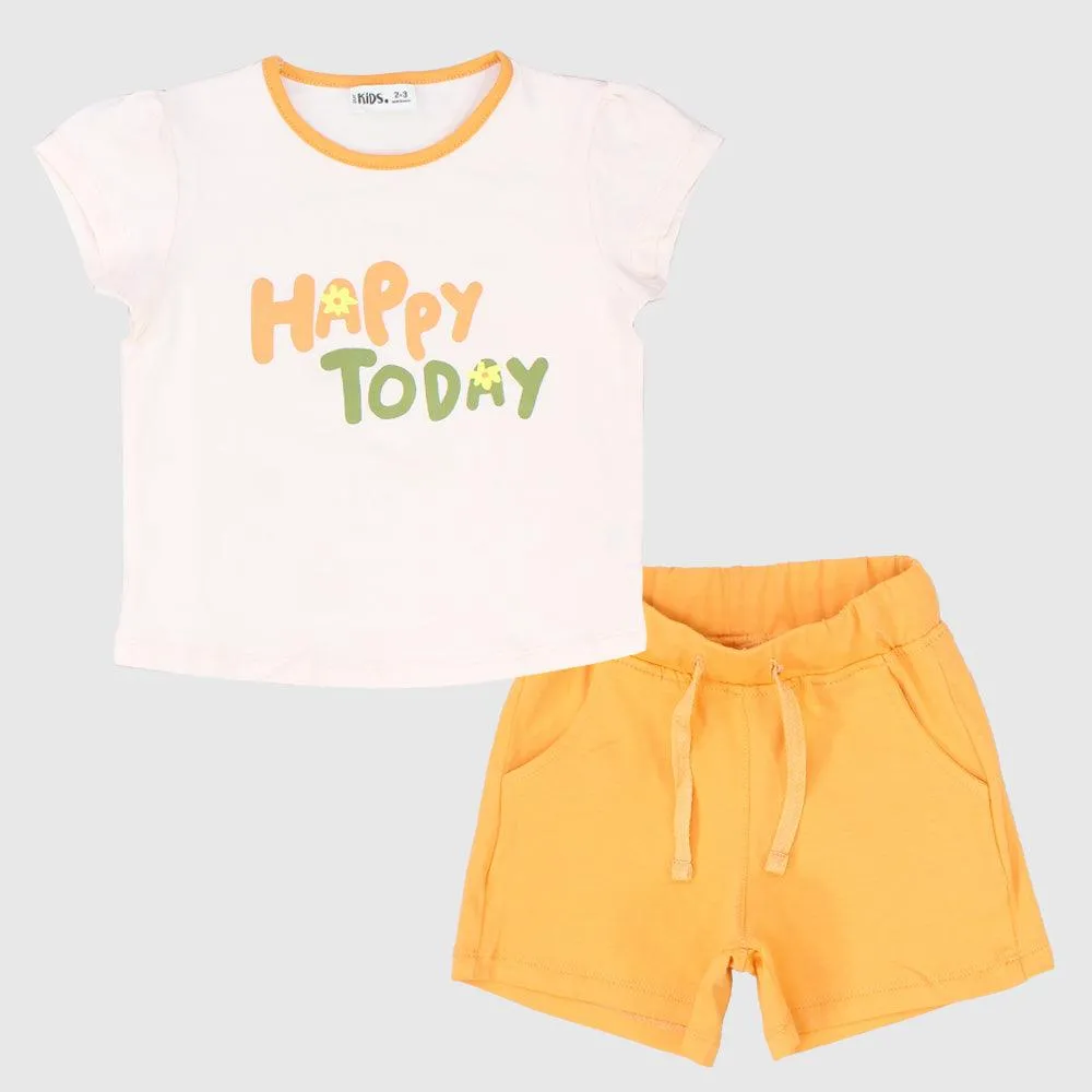 Happy Day Short-Sleeved Pajama